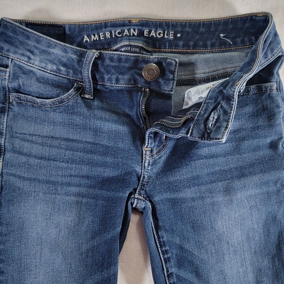 American Eagle Jeans 360 Ne(x)t Level Stretch Jegging Women’s Size 0 Blue Denim - Picture 6 of 16
